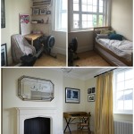 Suite Fire Place and Desk in Regents Park Home - Before and After