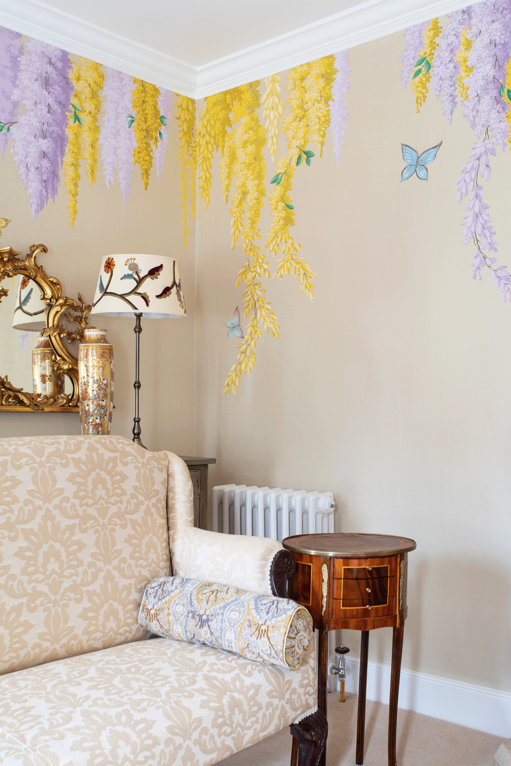 Curated visual reference: Silk Textured Wall Coverings Reference: Handpainted Silk Wall Coverings