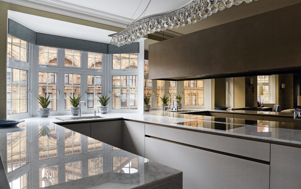 Modern Knightsbridge Apartment Kitchen