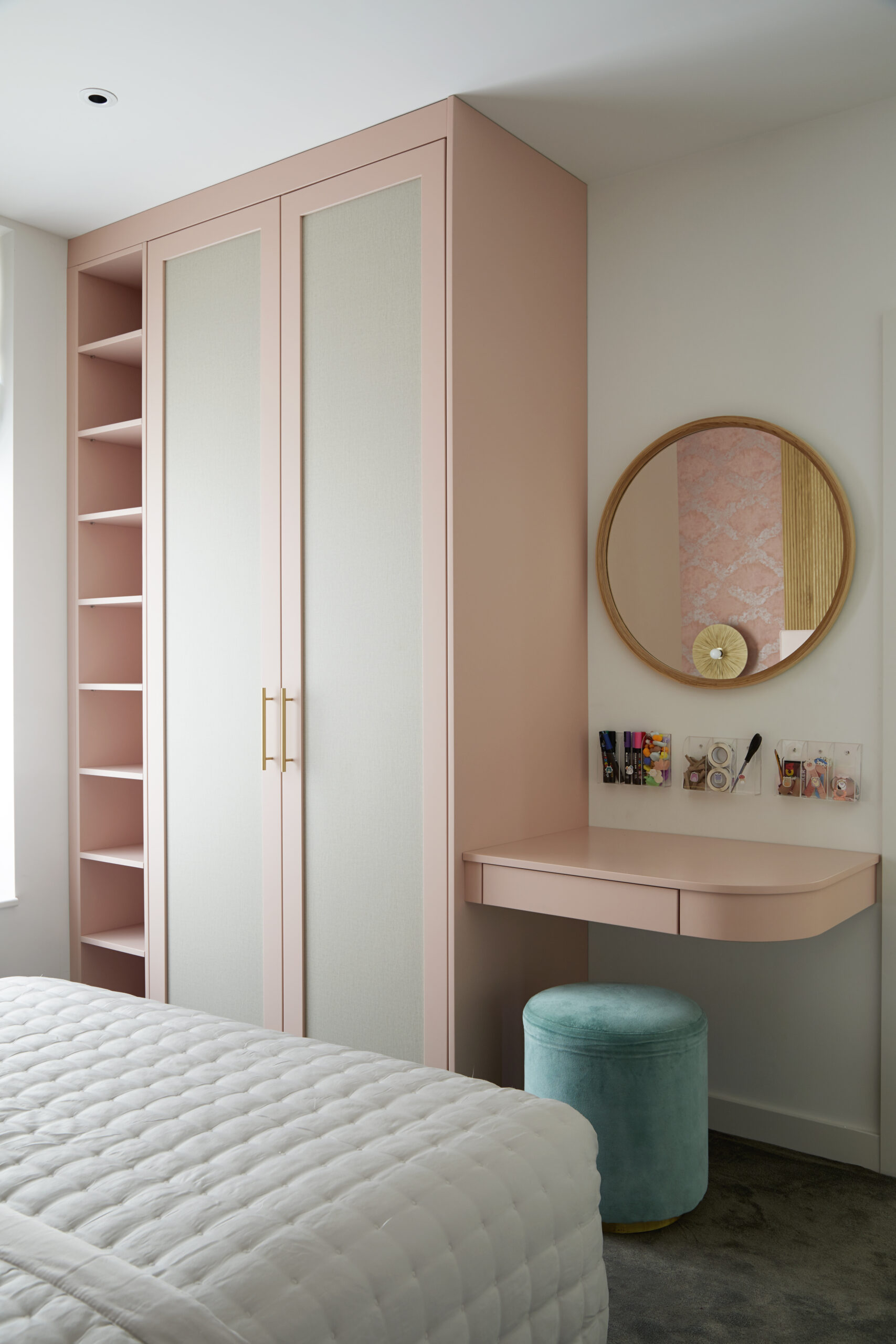 Bespoke joinery in a child's bedroom in a Westminster family apartment.